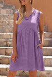 Casual Solid V Neck Princess Dresses(4 Colors)