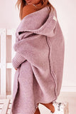 Street Solid Asymmetrical Solid Color Hooded Collar Cardigans(15 Colors)